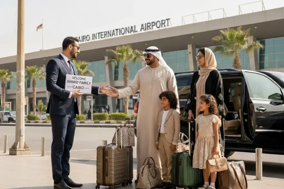 استقبال مطار القاهرة بسيارة خاصة